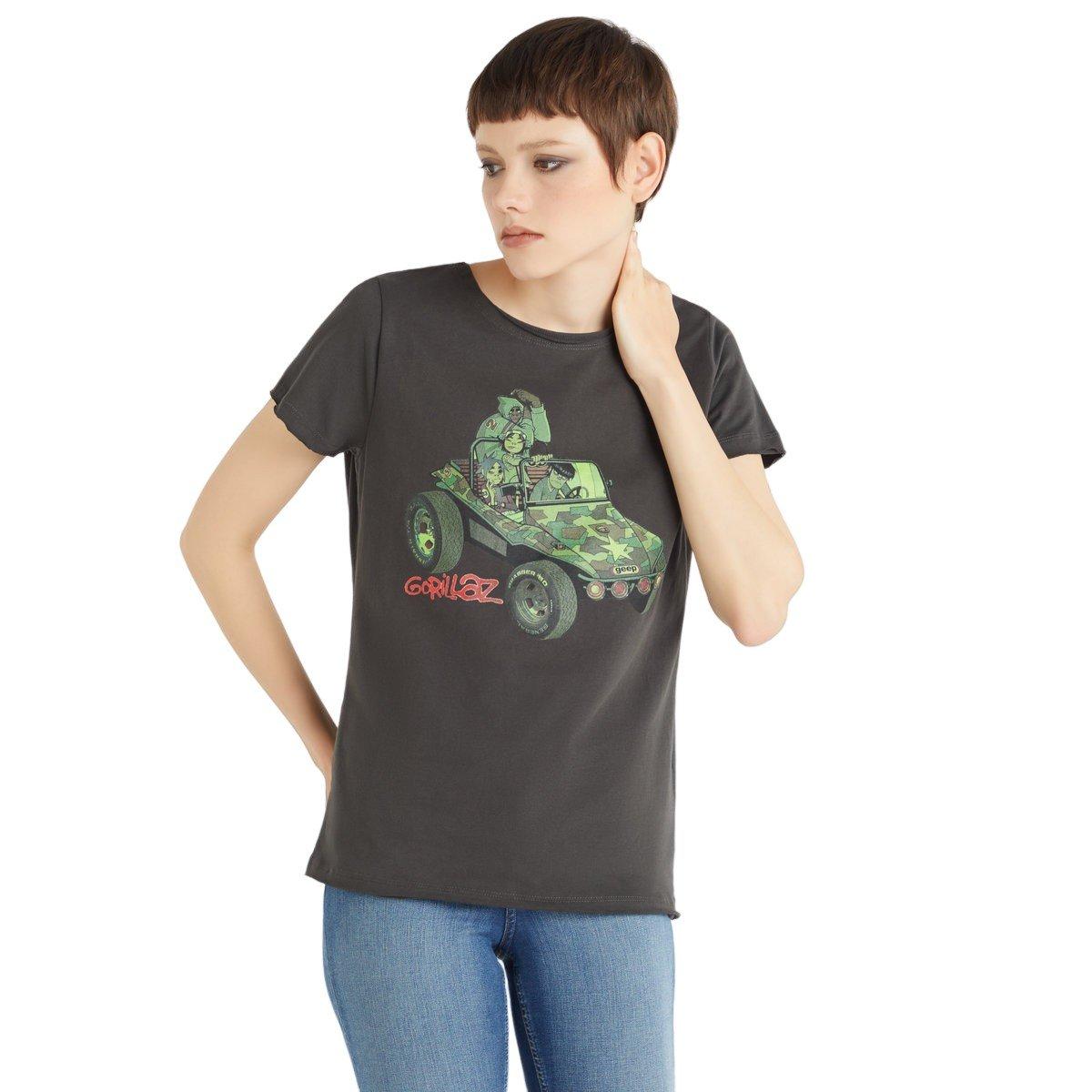 Image of Geep Tshirt Damen Charcoal Black M