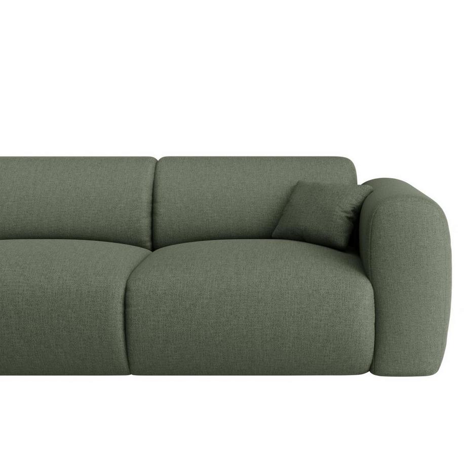 Maison Céphy Großes Ecksofa - Ecke links - melierter Stoff - Grün - POGNI von Maison Céphy  