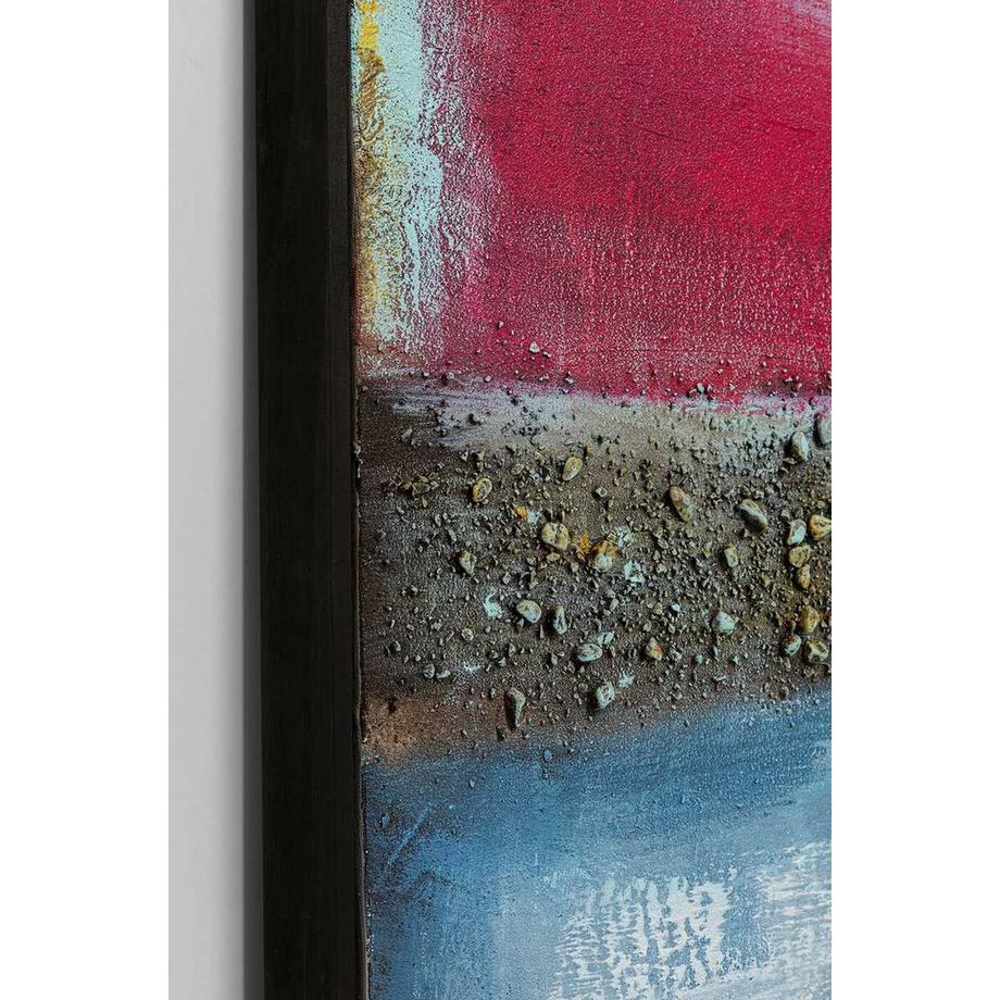 KARE Design Tableau sur toile Vista rouge 90x120  