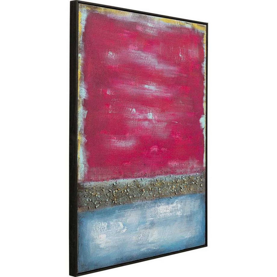 KARE Design Tableau sur toile Vista rouge 90x120  