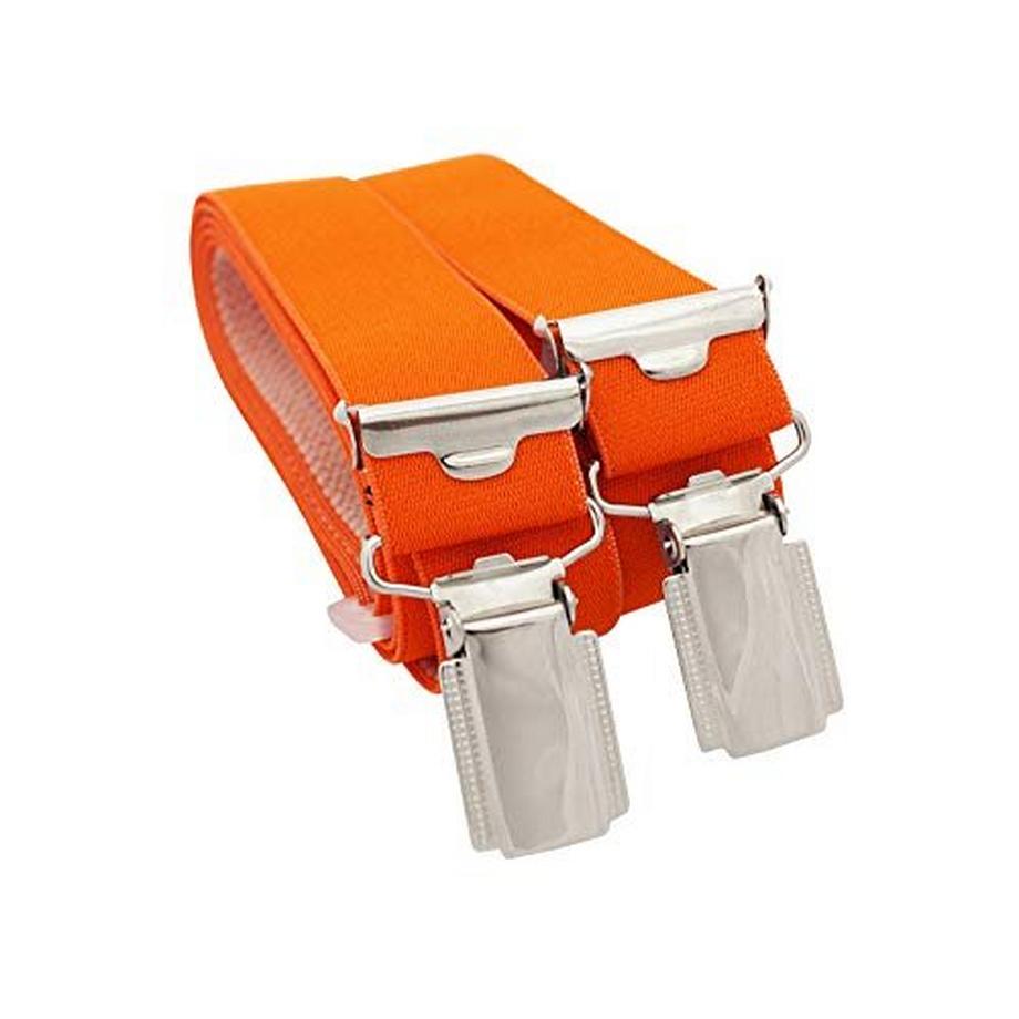 Only-bags.store Bretelles orange avec 4 clips robustes 25mm de large  