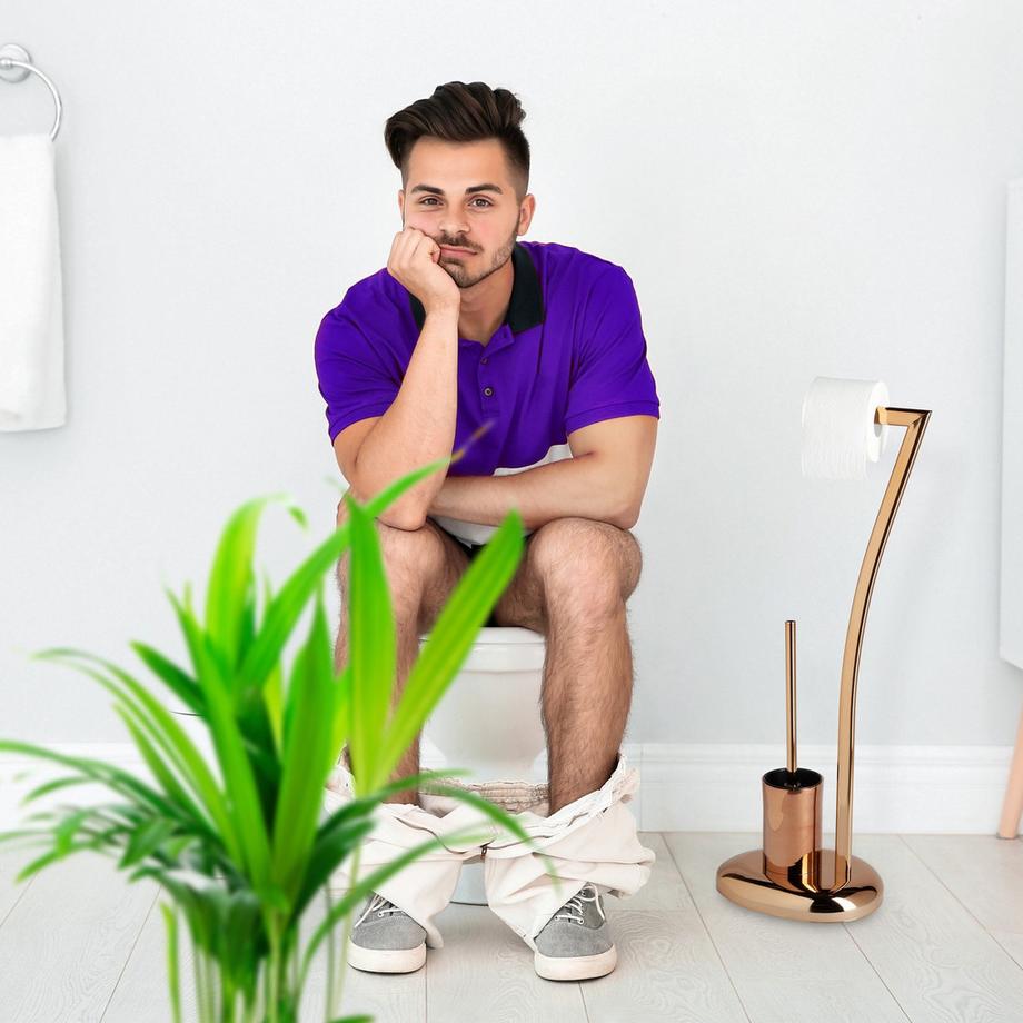 B2X Siège de toilette debout WIMEDO en cuivre  