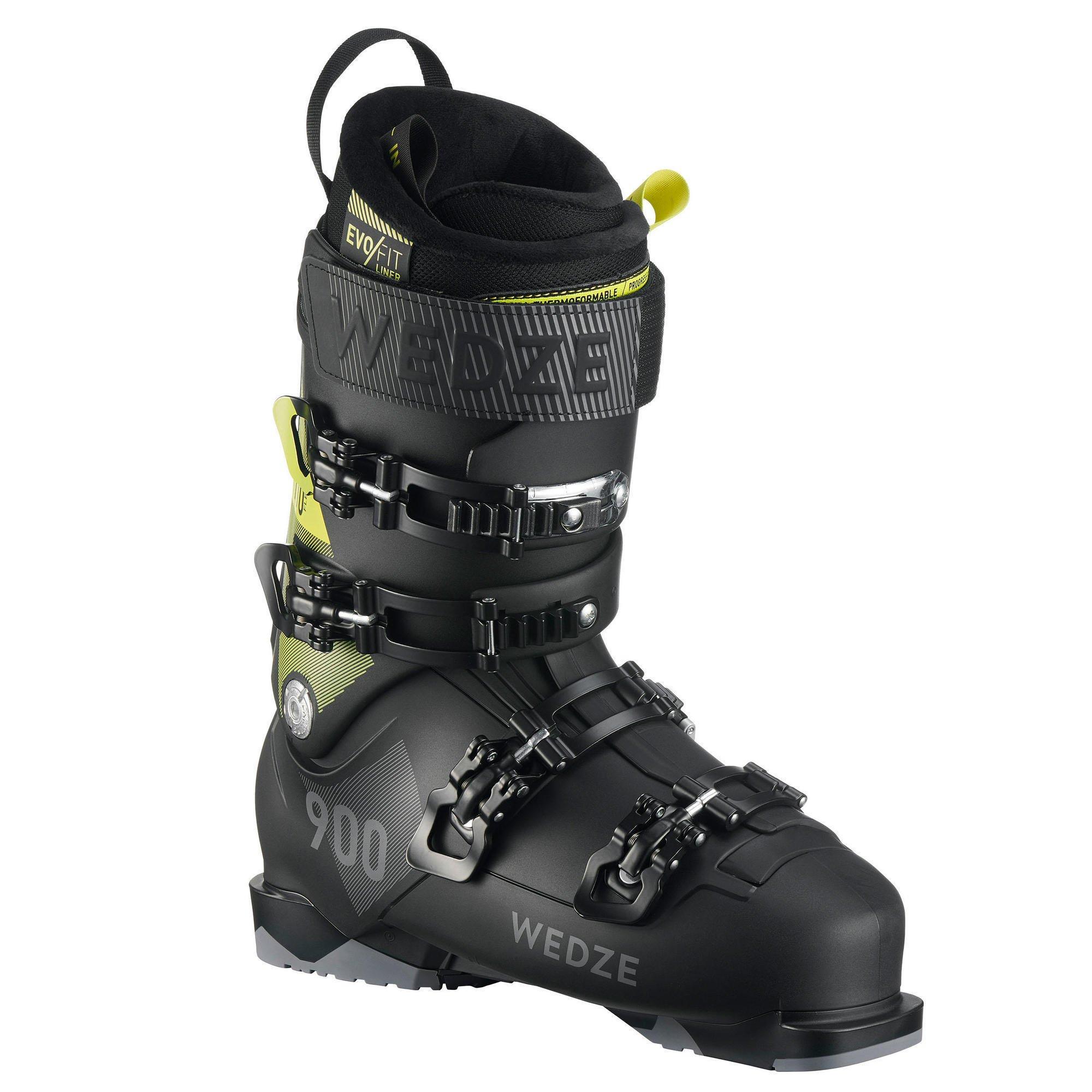 Image of Skischuhe - Fit 900 Unisex Schwarz 30-30.5CM
