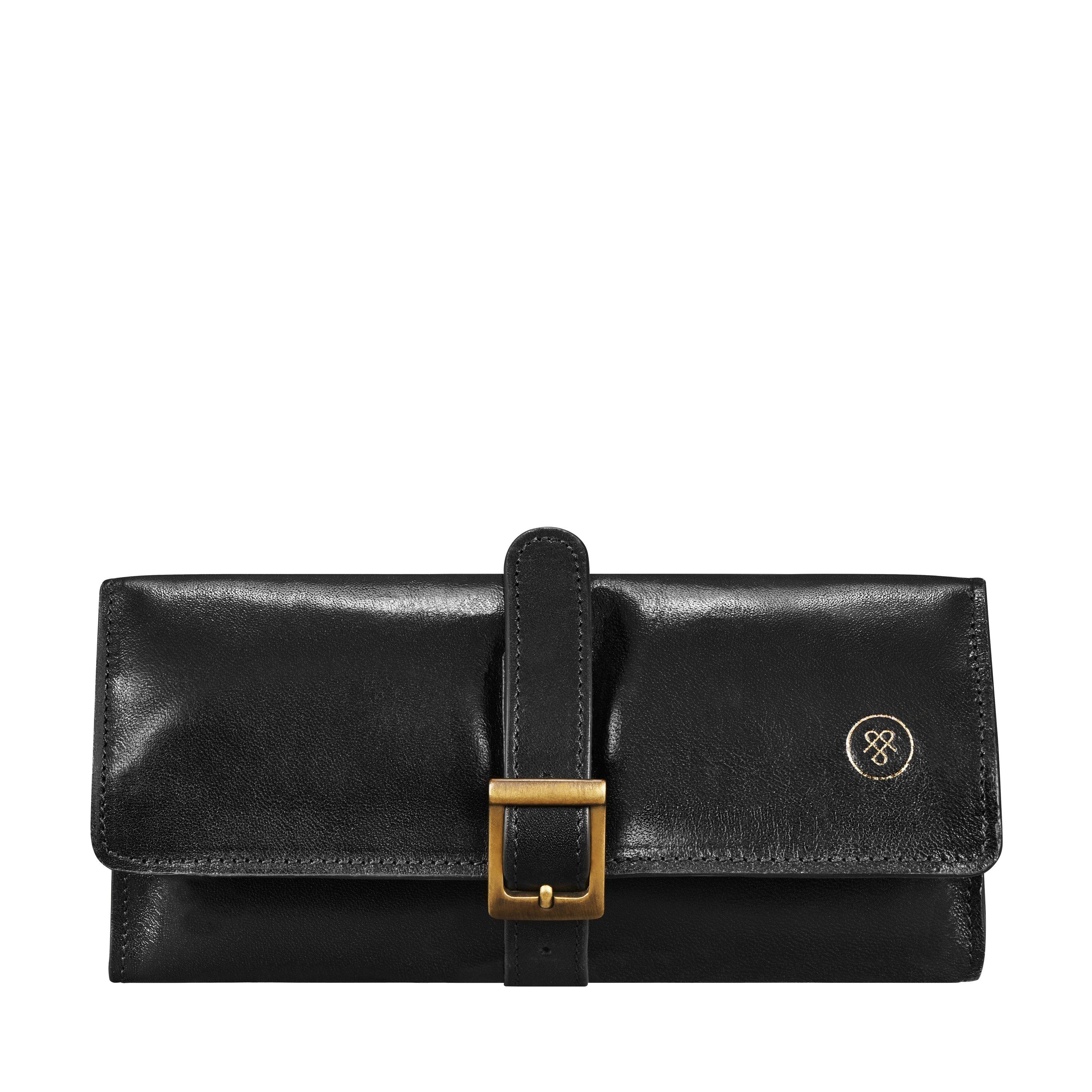 Image of Melfi - Leder Schmuckrolle Unisex Schwarz ONE SIZE