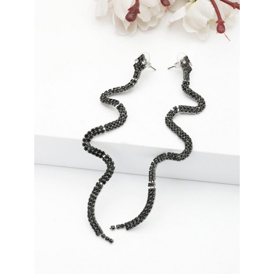 AVANT-GARDE PARIS  Stilvolle Schlangen-Lange Ohrringe 