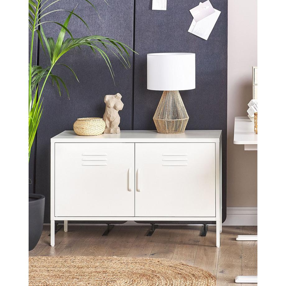 Beliani Meuble de rangement en Acier Moderne URIA  