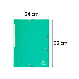 Exacompta Chemise à élastiques Maxi capacity carte lustrée 425gm2 - A4 - x 50  