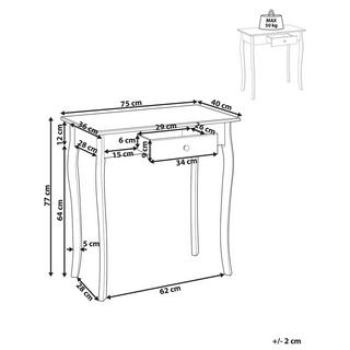 Beliani Console en MDF Traditionnel ALBIA  