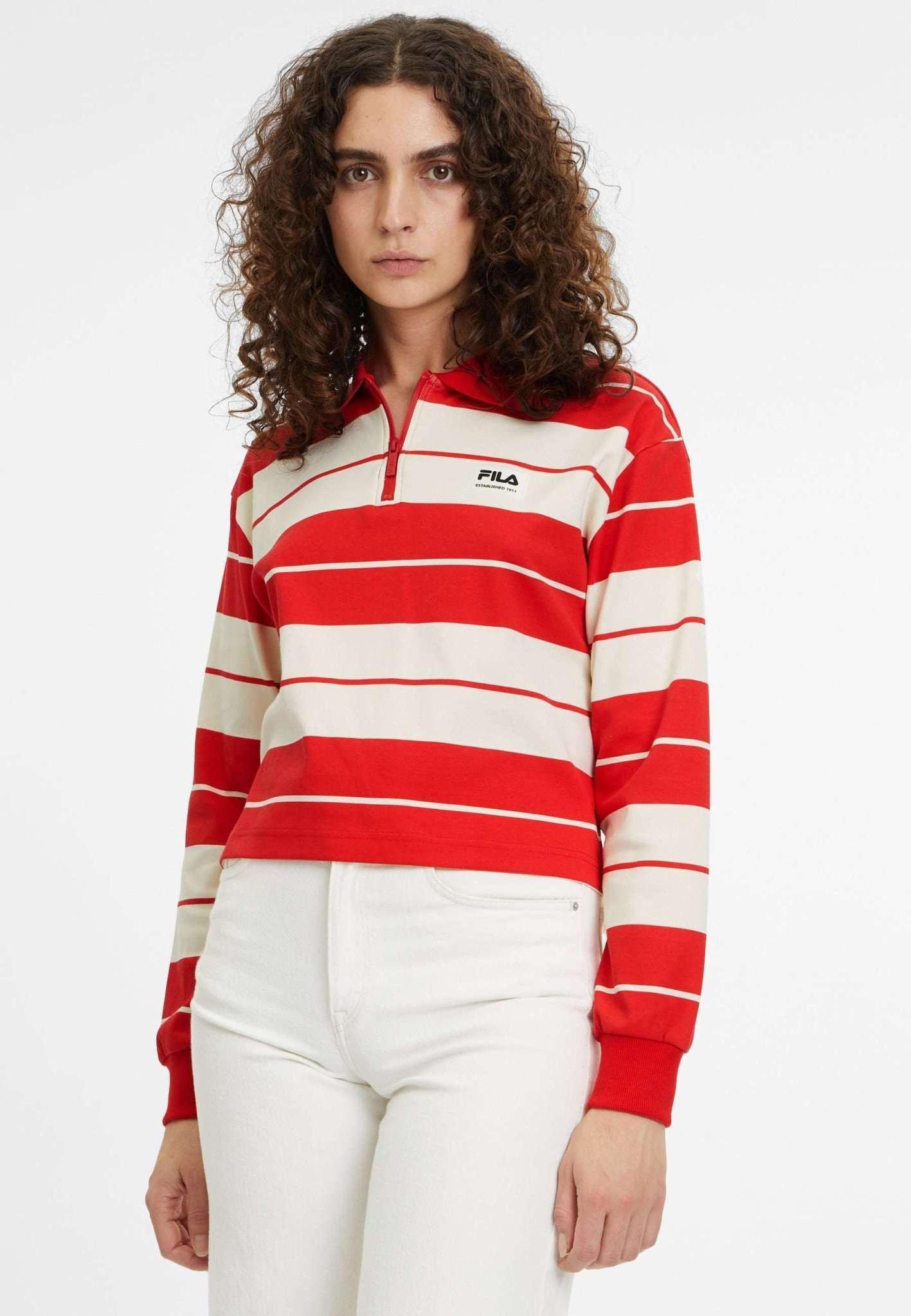 Image of Langarmshirts Tacna Damen Rot Bunt XS