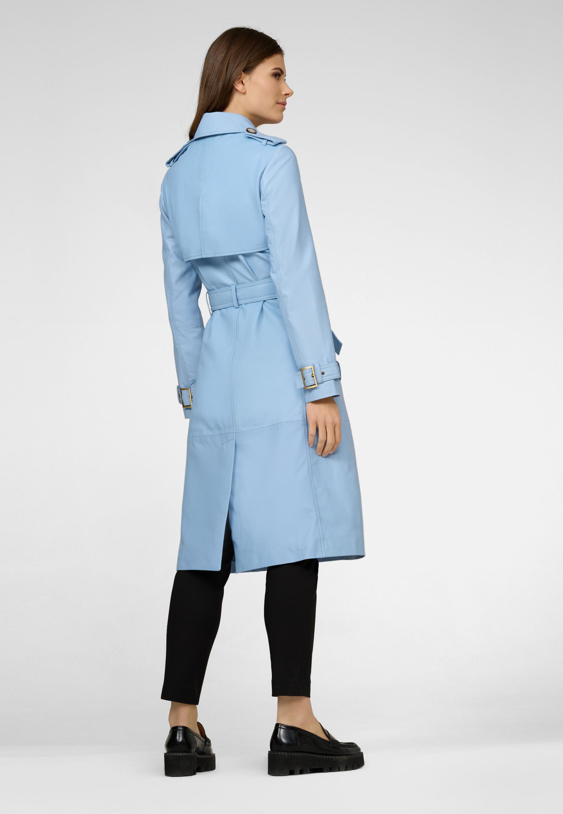 RICANO  Cappotto in pelle per donna Gloria, trench avec col revers 