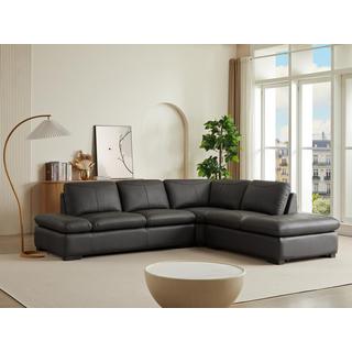 Vente-unique Ecksofa Leder ONYX II Ecke Rechts  