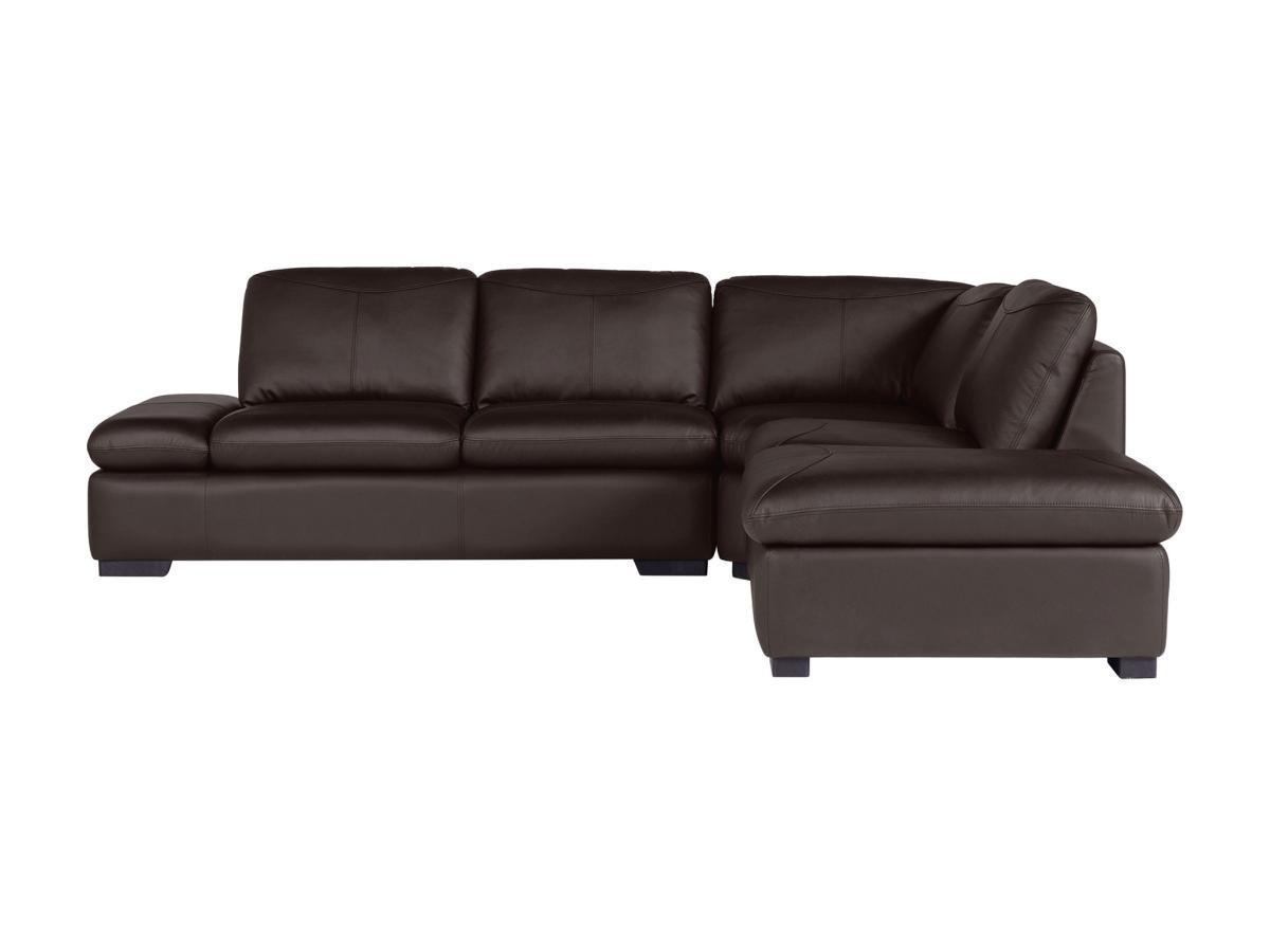 Vente-unique Ecksofa Leder ONYX II Ecke Rechts  