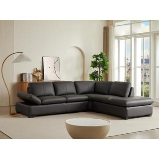 Vente-unique Ecksofa Leder ONYX II Ecke Rechts  