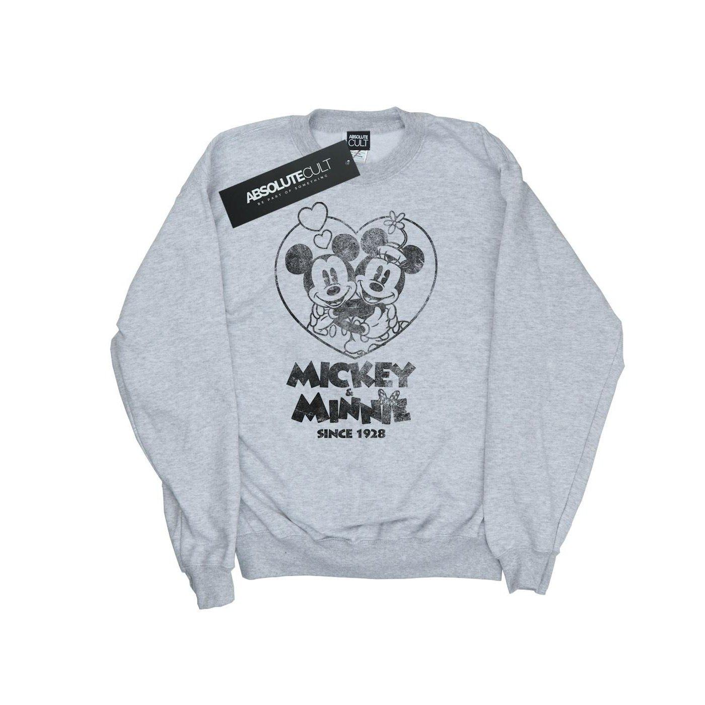 Image of Mickey And Minnie Mouse Since 1928 Sweatshirt Unisex Grau 140/146