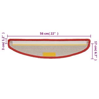 VidaXL Tapis d'escalier polypropylène  