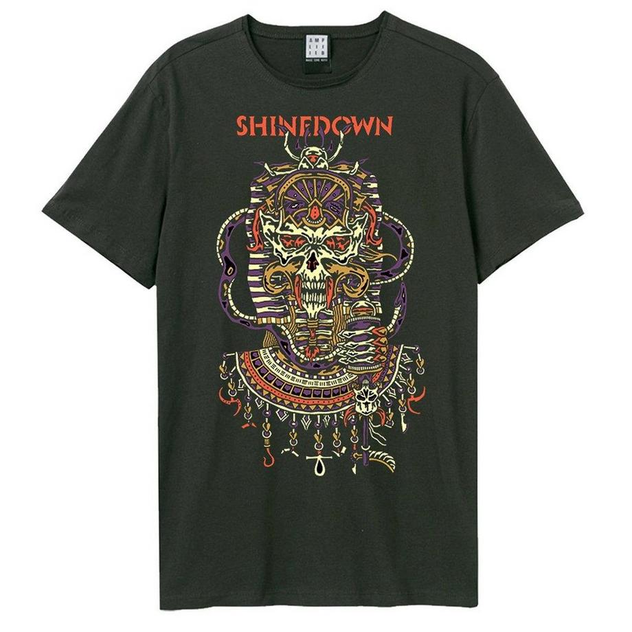 Amplified Totenkopf Grafikdruck T-Shirt  