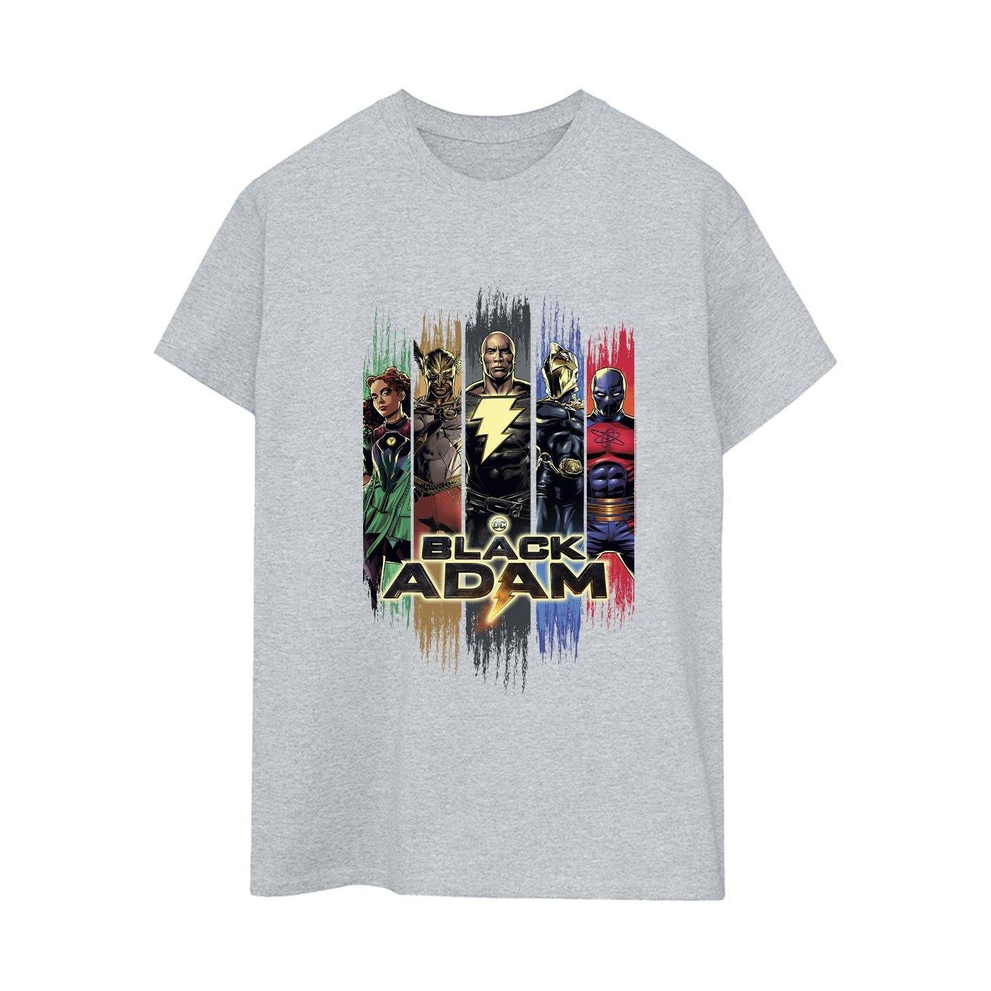 Image of Black Adam Jsa Complete Group Tshirt Damen Grau S