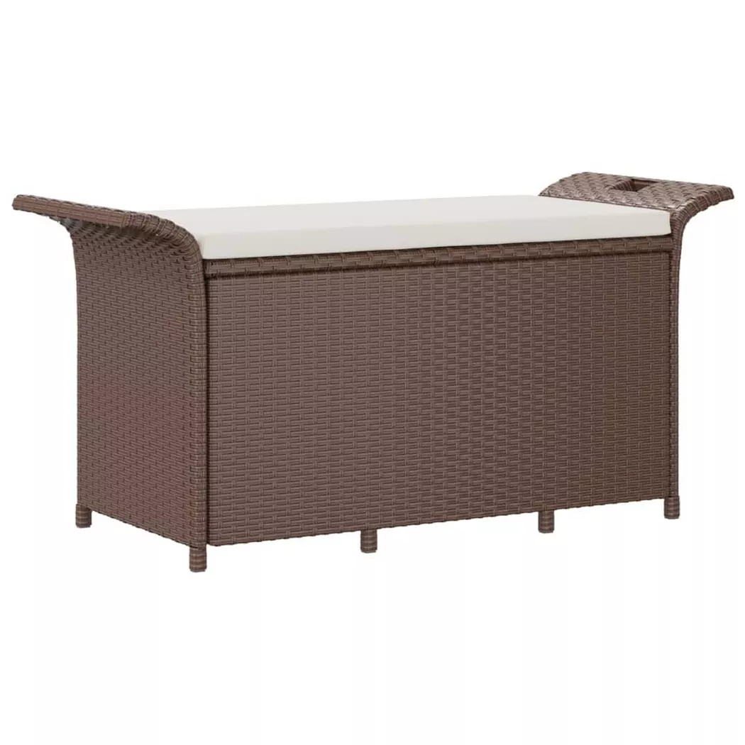 VidaXL - Banc de jardin rotin synthétique, One Size, Marron