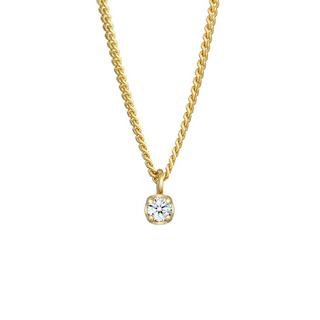 Elli  Collier Solitär Diamant (0.03 Ct.) Elegant 375 Gelbgold 