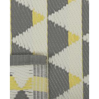 Beliani Outdoorteppich aus Polypropylen Modern HISAR  