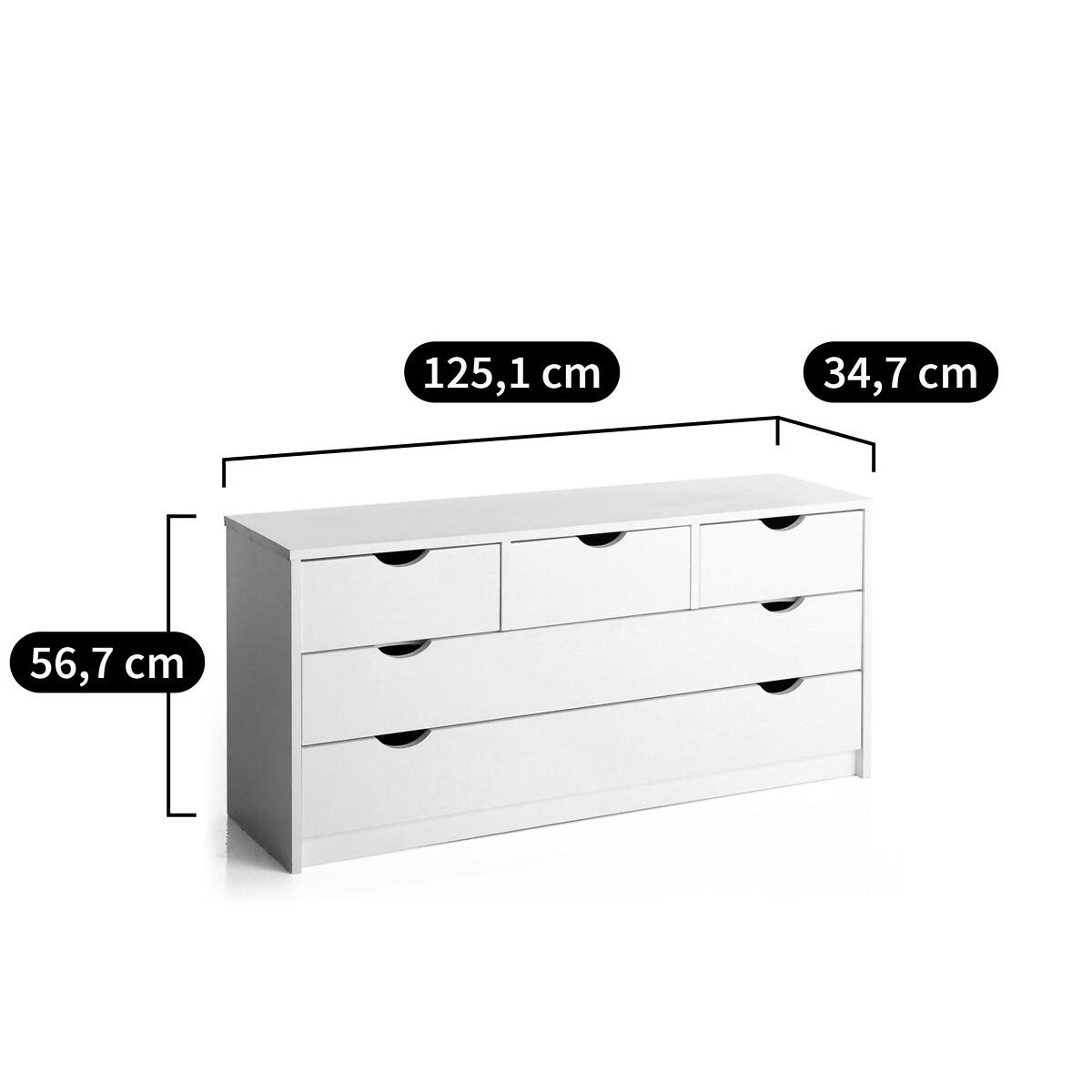 SO'HOME Commode 5 tiroirs  