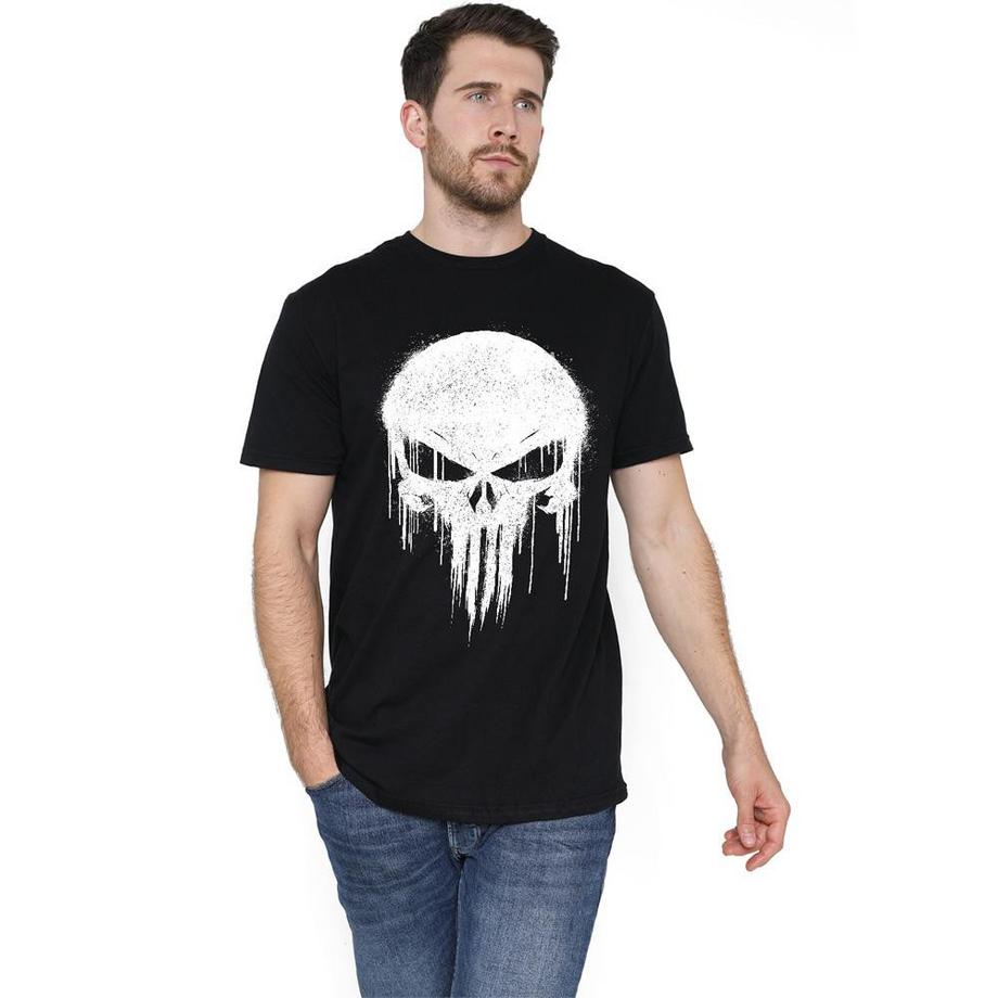 The Punisher T-Shirt Stampa Teschio  