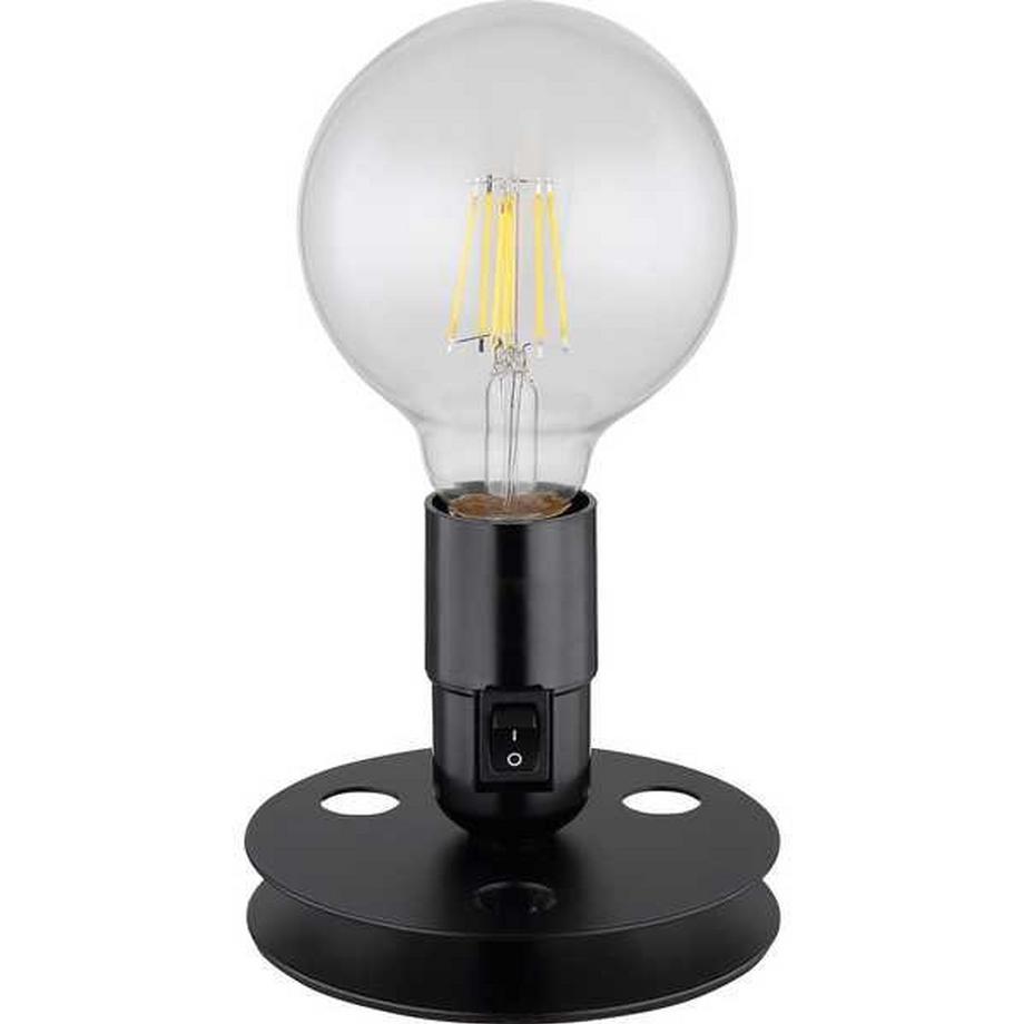 mutoni Lampe à poser Johanna métal noir mat 1xE27  