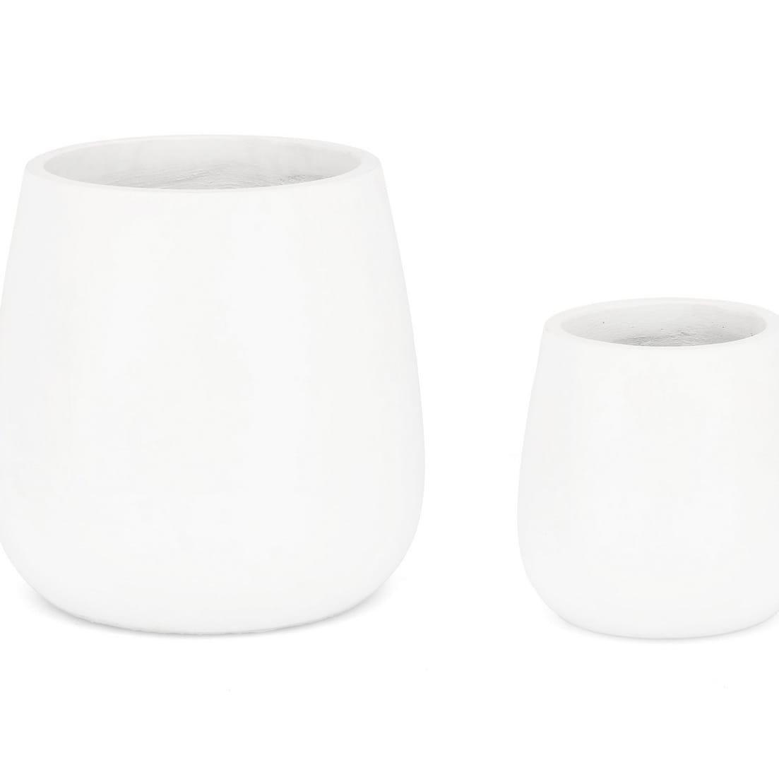 Image of Pflanzentopf Hoian weiss (2er-Set) Pflanzentopf Hoian weiss (2er-Set)