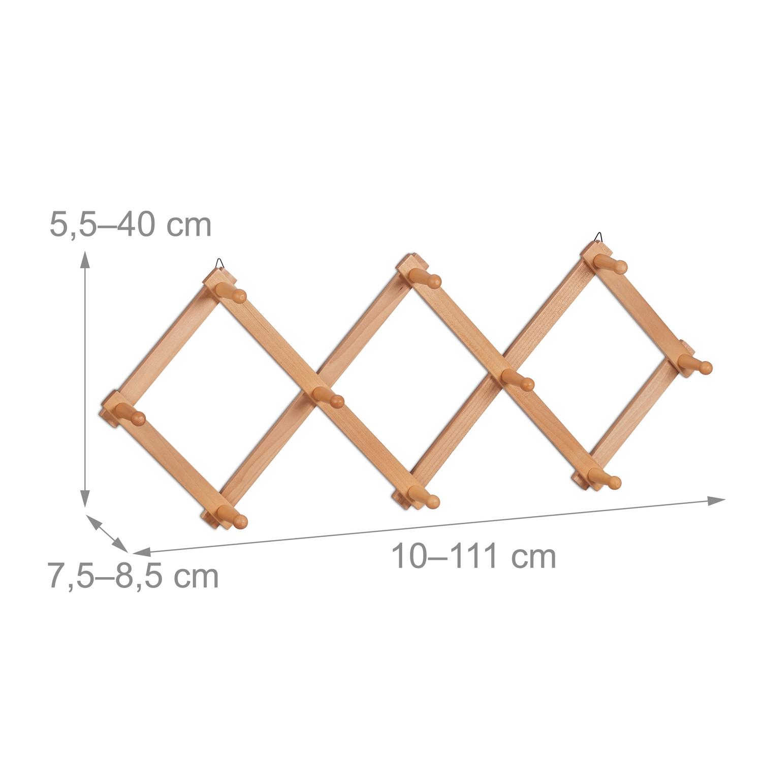 B2X Cintre mural rétractable en bois  