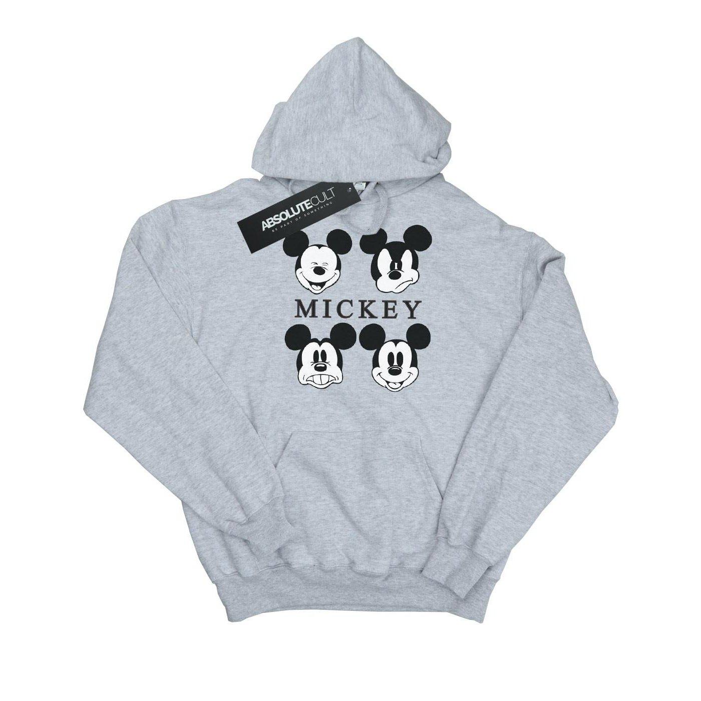 Image of Mickey Mouse Four Heads Kapuzenpullover Jungen Grau 140/146