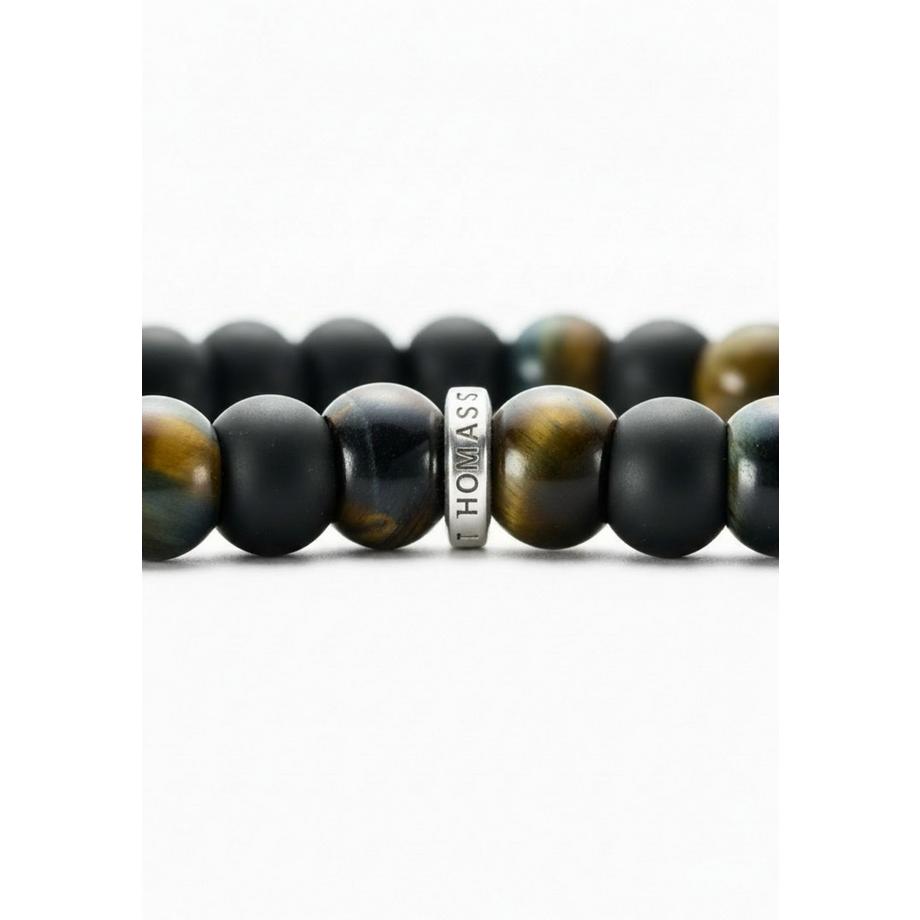 Thomas Sabo  Armband mit Obsidianund TigeraugePerlen () 