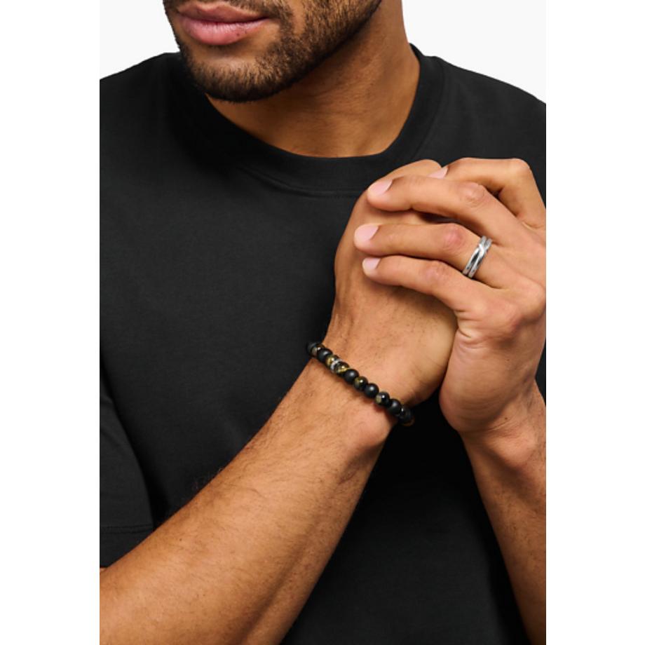 Thomas Sabo  Armband mit Obsidianund TigeraugePerlen () 