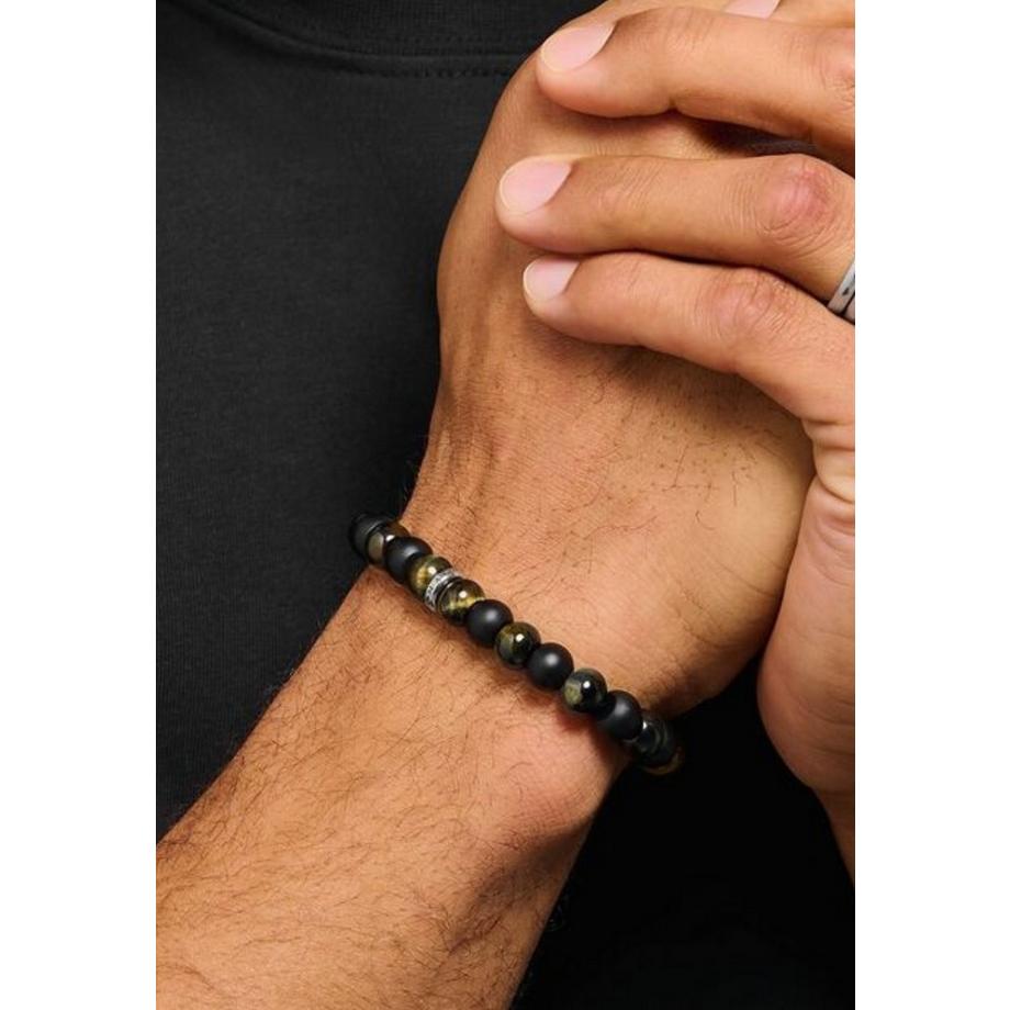 Thomas Sabo  Armband mit Obsidianund TigeraugePerlen () 