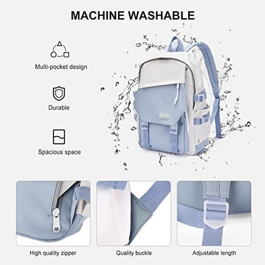 Only-bags.store Sac à Dos Daypack 14 Pouces pour Ordinateur Portable Étanche pour Adolescents  