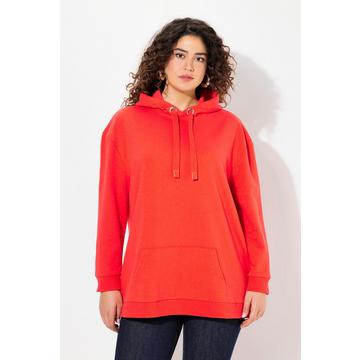 Maglia dal taglio oversize con scritta, cappuccio e maniche lunghe