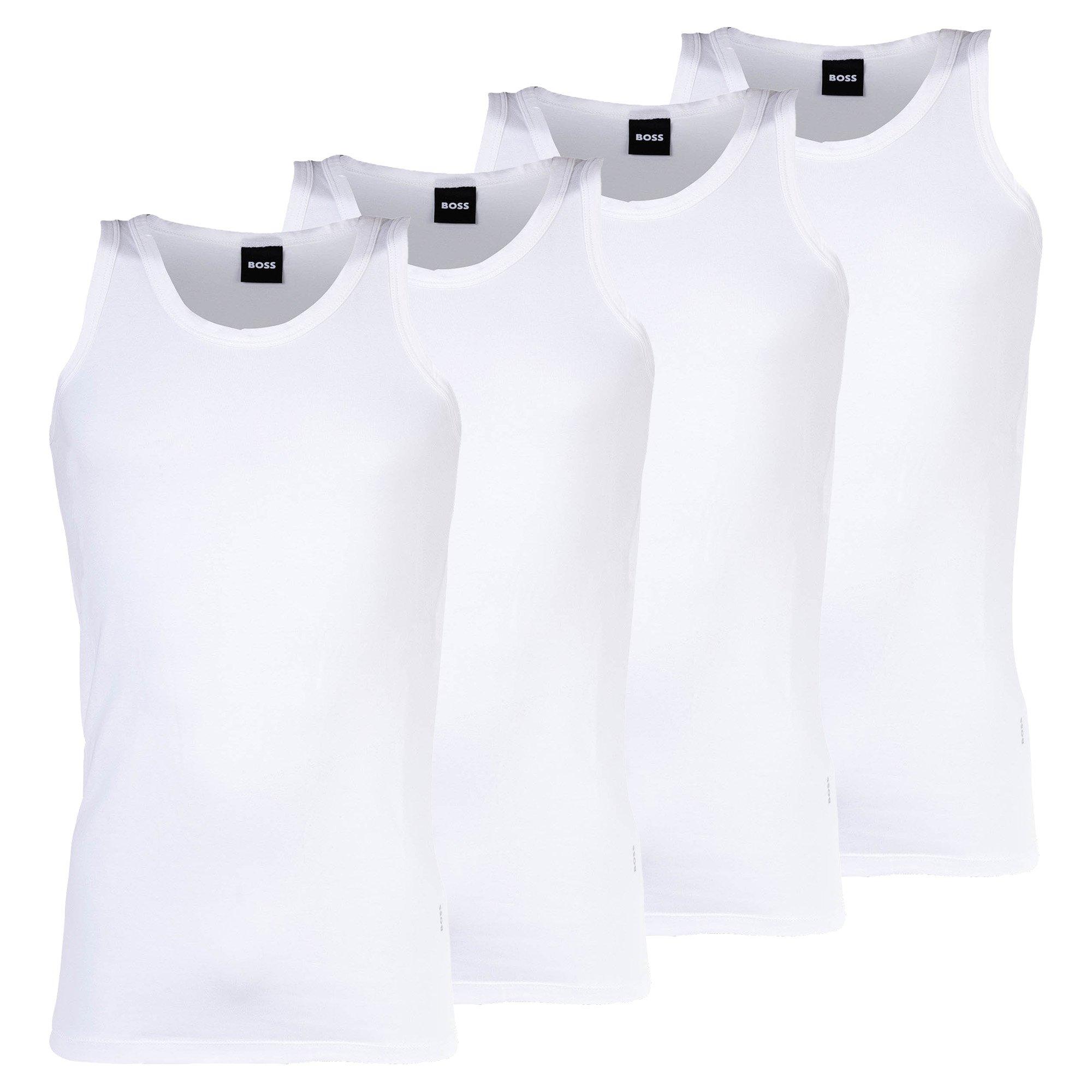 Image of Tank Top, 4er Pack Herren Weiss S