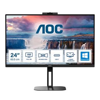 AOC  V5 24V5CW Computerbildschirm 60,5 cm (23.8") 1920 x 1080 Pixel Full HD LED Schwarz 