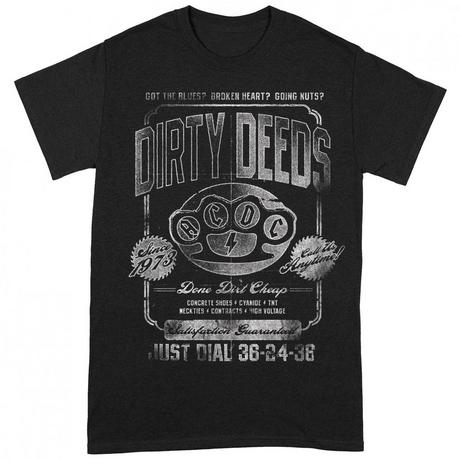 AC/DC  Tshirt DIRTY DEEDS DONE CHEAP JUST DIAL 