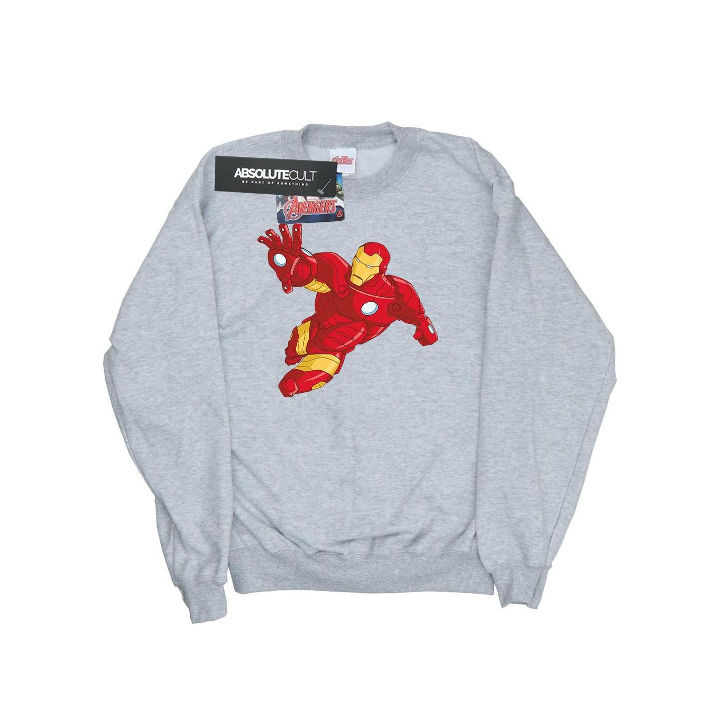 Image of Iron Man Simple Sweatshirt Damen Grau L