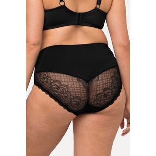 Ulla Popken Culotte midi Empiècement dentelle Microfibres  