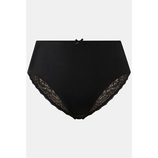 Ulla Popken Culotte midi Empiècement dentelle Microfibres  