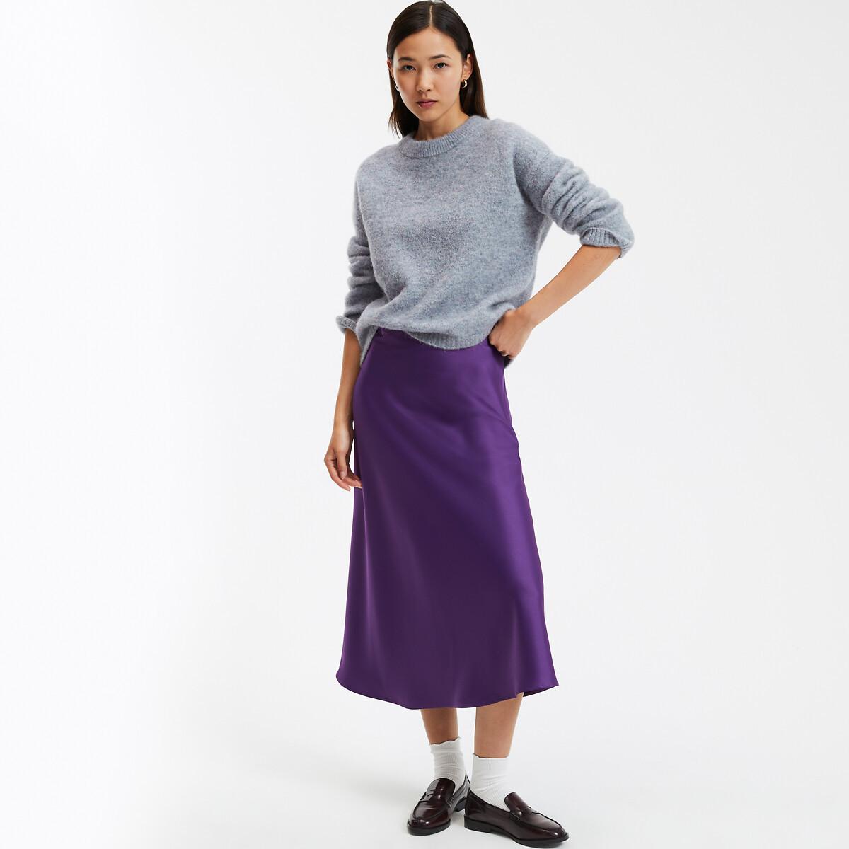 La Redoute Collections  Jupe évasée longue en satin mat 