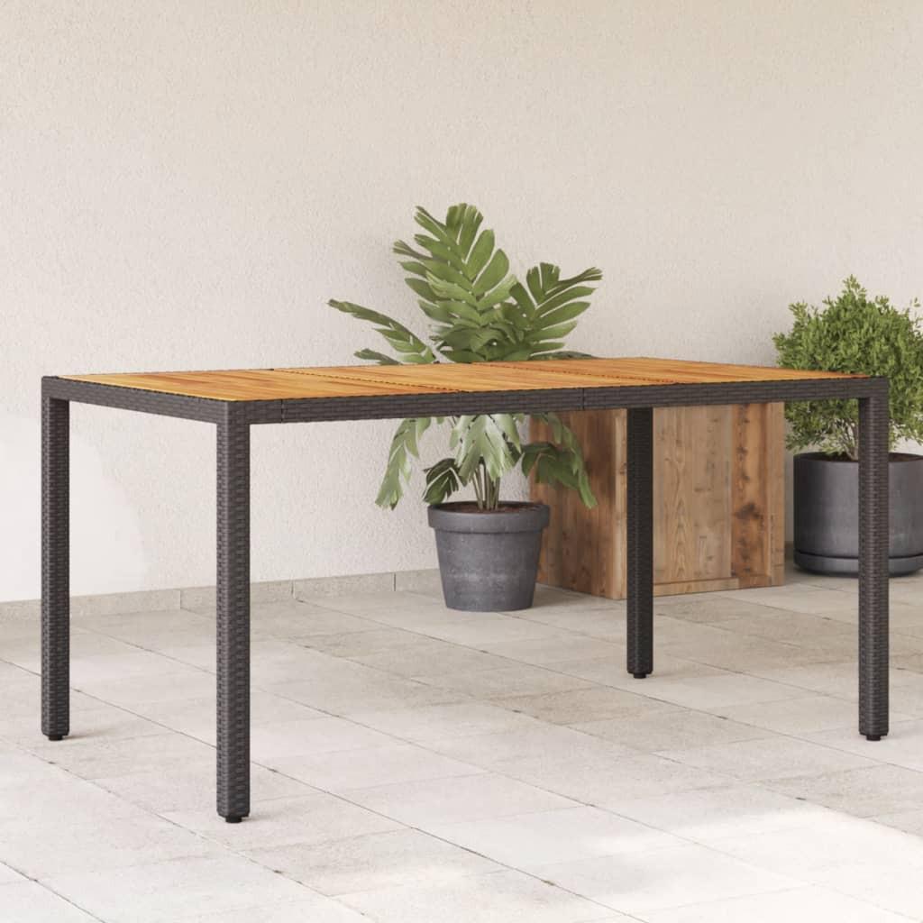 VidaXL Table de jardin rotin synthétique  