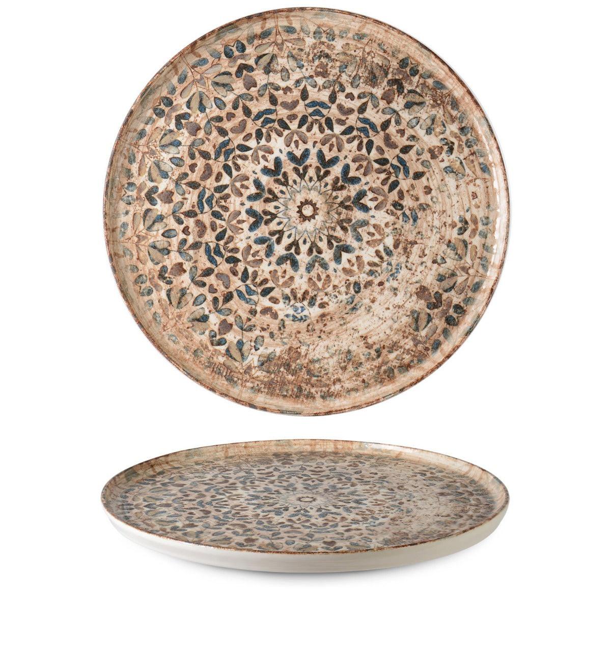 Rinart Piatto da cena - Aztec -  Porcellana - 28 cm- set di 6  