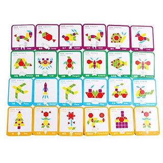 Activity-board  Children Geometric Shapes Wooden Puzzles - Spielzeugpuzzle mit 155 geometrischen Formen und 24 