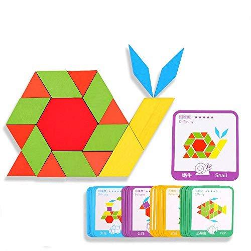 Activity-board  Children Geometric Shapes Wooden Puzzles - Spielzeugpuzzle mit 155 geometrischen Formen und 24 