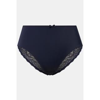 Ulla Popken  Slip midi in morbida microfibra con inserto di pizzo 