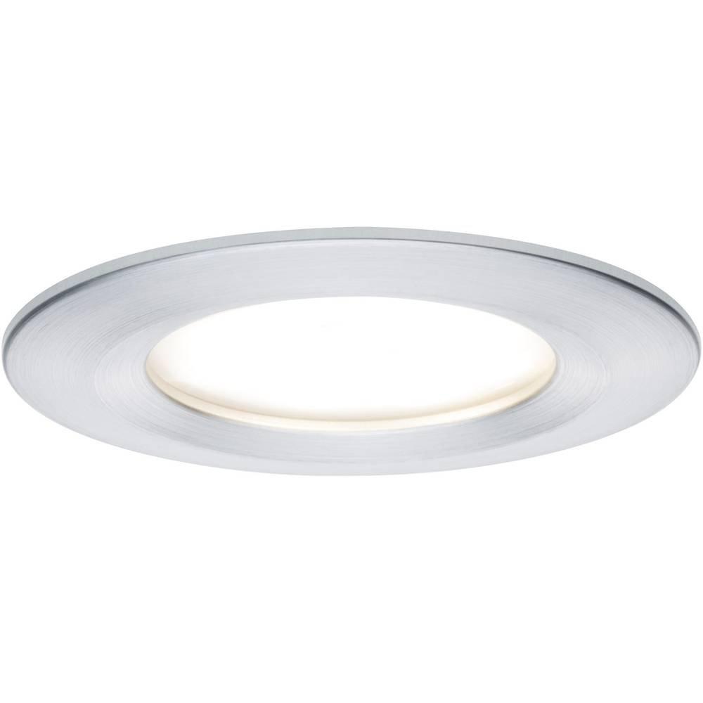 Paulmann LED Einbauleuchte Nova Plus Coin Basisset starr IP44 rund 78mm Coin 3x6W 3x425lm 230V 2700K Alu  