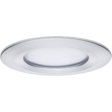 Luminaire LED à encastrer Nova plus coin base rigide IP44 rond 78mm coin 3x6W 3x425lm 230V 2700K alu