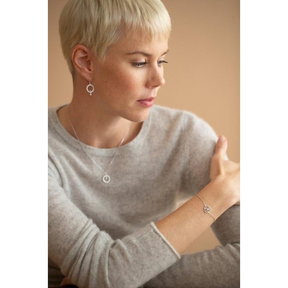 La Garçonne Diamant  Orecchini in argento e diamanti 